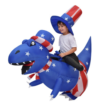 Independence Day Inflatable Costumes 4th of July Inflatable Dinosaur Costume Adults BEcostume